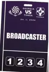 Регби. Тест-матч ГРУЗИЯ - ТОНГА. 24.11.2024 г. Тбилиси