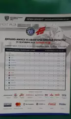 Динамо (Минск)- Авангард (Омск) 19 сентября 2016 года.