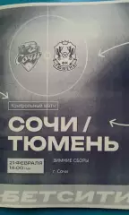 Сочи (Сочи)- Тюмень (Тюмень) 21 января 2026 года. (Неофициальная). ТМ.
