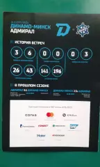 Динамо (Минск)- Адмирал (Владивосток) 26 ноября 2019 года.