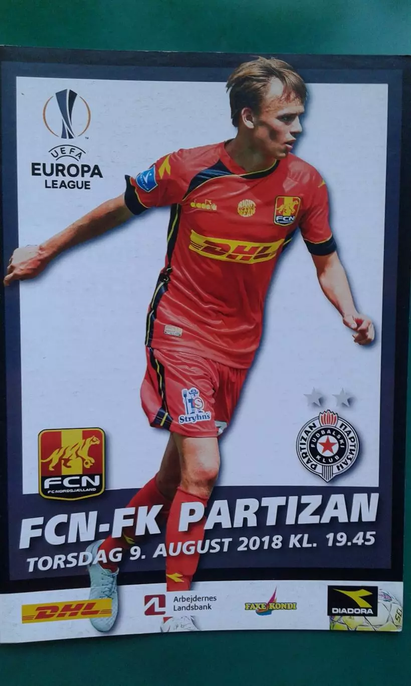 Нордшелланд (Дания)- Партизан (Белград) 9 августа 2018 года. Лига Европы.