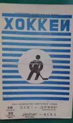 ЦСКА- Химик (Воскресенск), Спартак- ЦСКА 20-23 февраля 1969 года.