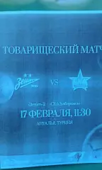 Зенит-2 (С-Петербург)- СКА (Хабаровск) 17 февраля 2026 год. (Неофициальная). ТМ.