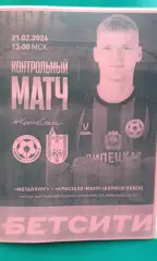 Металлург (Липецк)- Кристалл-МЭЗТ (Борисоглебск) 21.02.2026 г (Неофициальная) ТМ