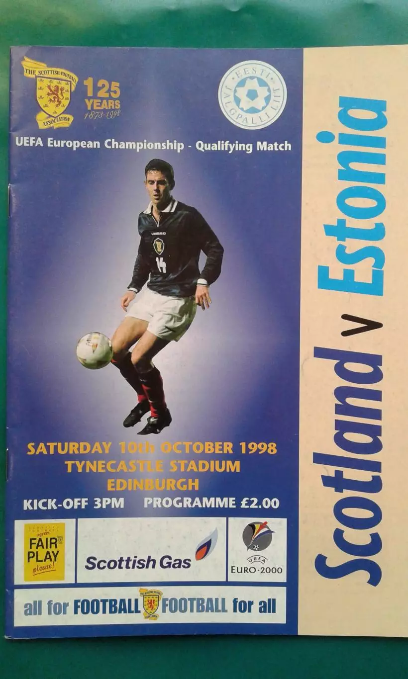 Шотландия- Эстония 10 октября 1998 года. ОМЧЕ.