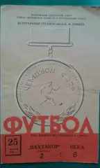 ЦСКА (Москва)- Пахтакор (Ташкент) 25 июня 1961 года.