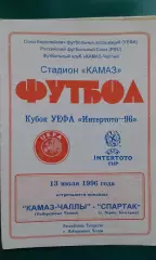 КАМАЗ-Чаллы (Набережные Челны)- Спартак (Варна) 13 июля 1996 г. Кубок Интертото