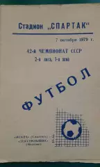 Искра(Смоленск)- Текстильщик(Иваново) 7 октября 1979 года.