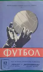 Торпедо (Москва)- Интернационале (Милан) 12 октября 1966 года.