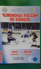 Амур (Хабаровск)- Динамо (Москва) 8 октября 2002 года