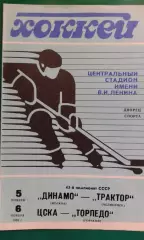 Динамо (Москва)- Трактор, ЦСКА (Москва)- Торпедо (Горький) 5-6 ноября 1988 года.
