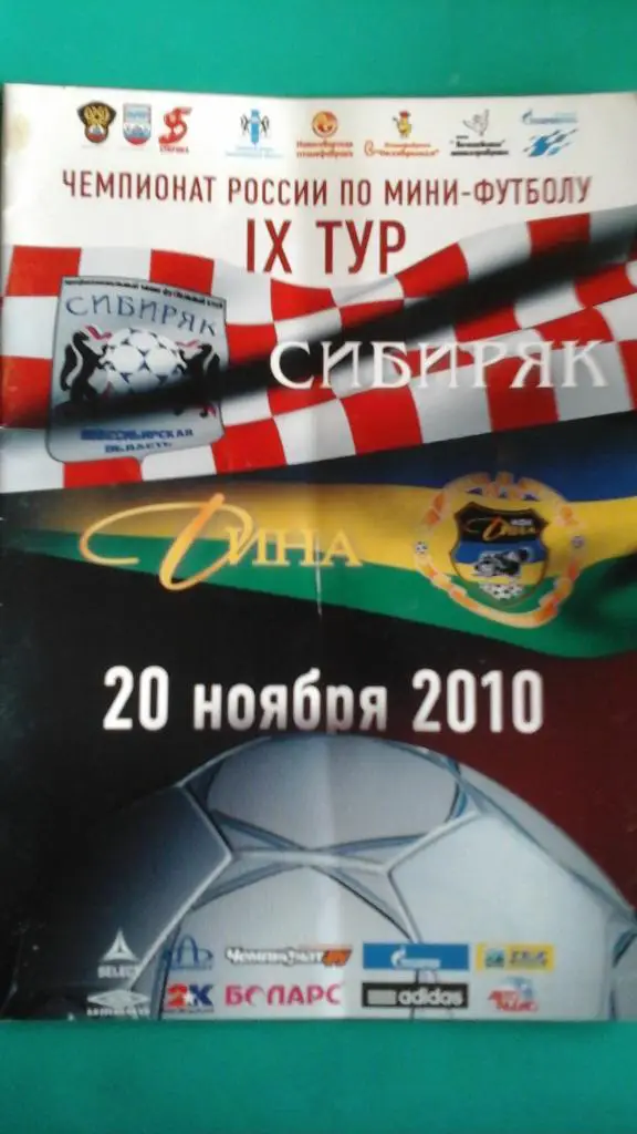 Сибиряк (Новосибирск)- Дина (Москва) 20 ноября 2010 года.