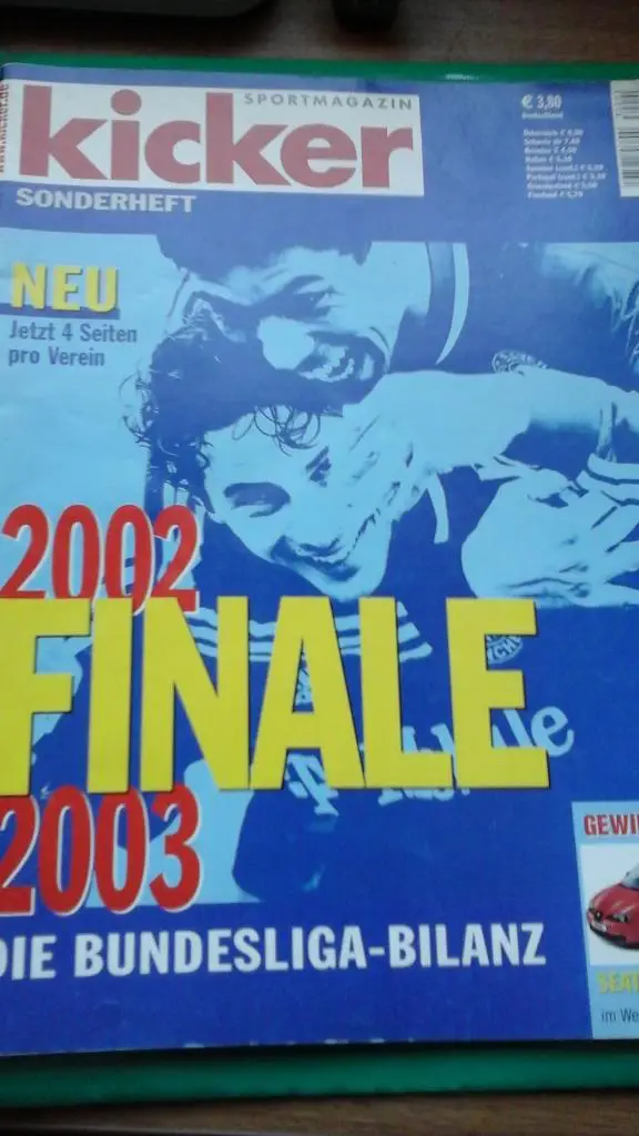 Журнал Kicker (Германия) 2003.