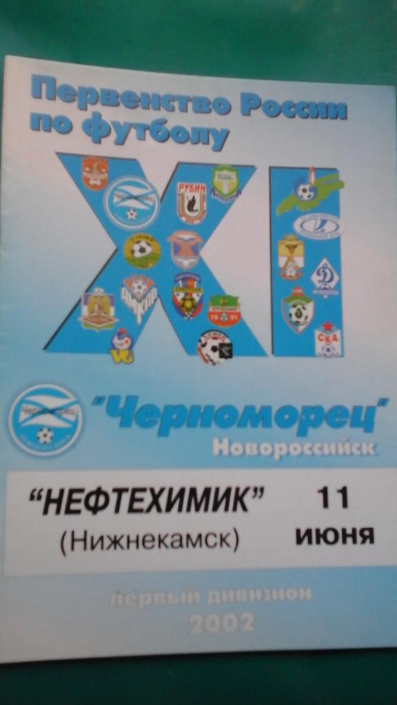 Черноморец (Новороссийск)- Нефтехимик (Нижнекамск) 11 июня 2002 года.