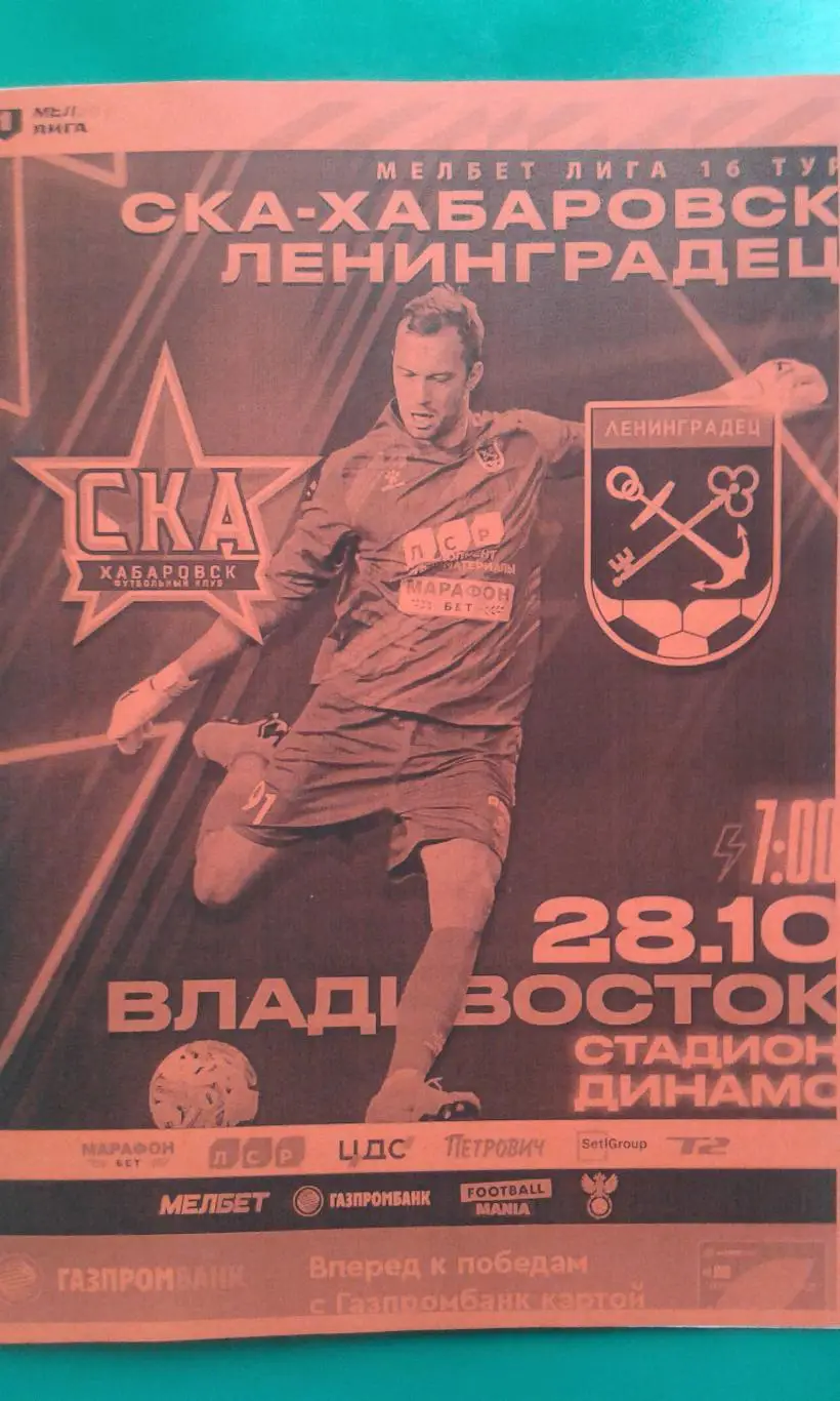 СКА (Хабаровск)- Ленинградец (Санкт-Петербург) 28.10.2023 г. (Неофициальная)