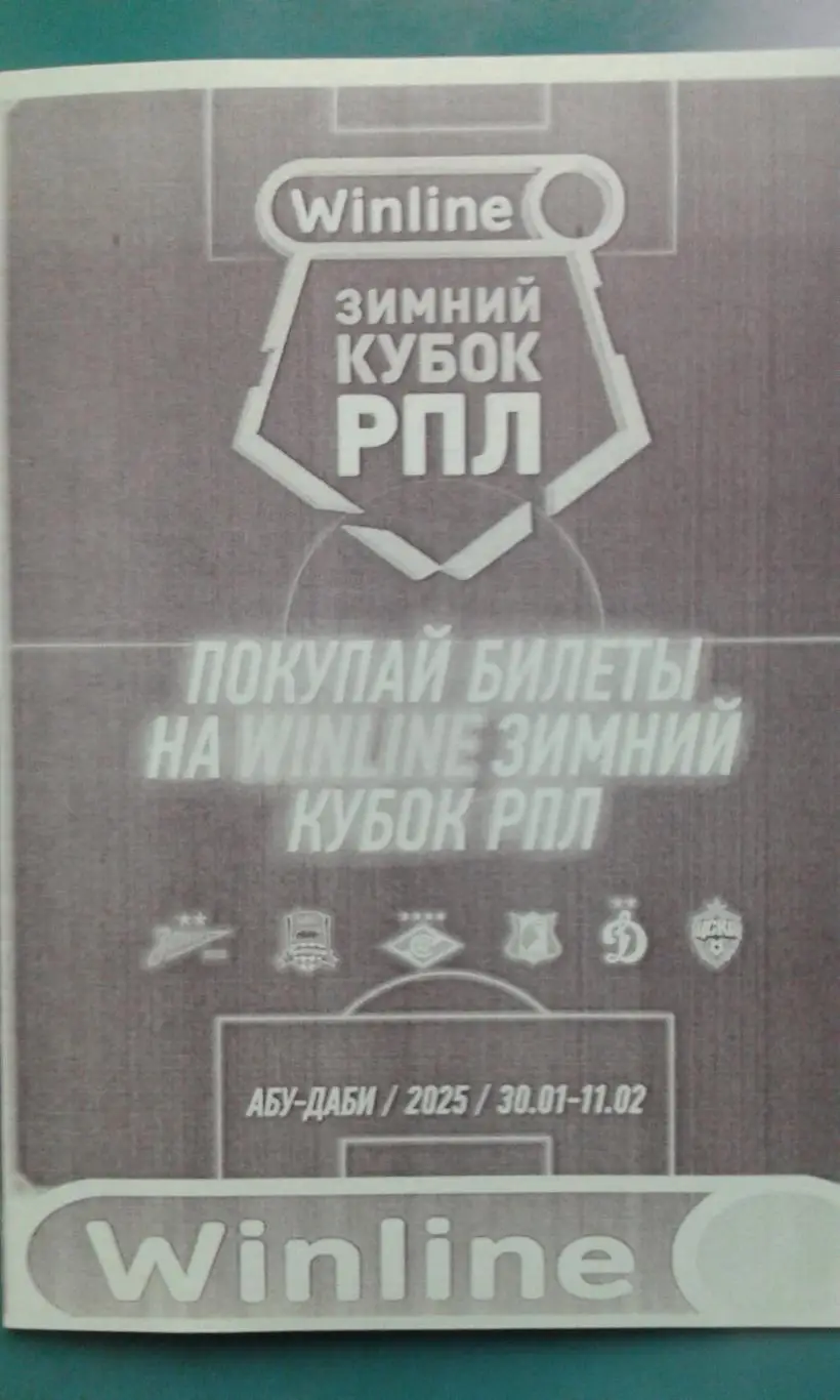 Winline Зимний Кубок РПЛ 30 января- 12 февраля 2025 года. (Неофициальная).