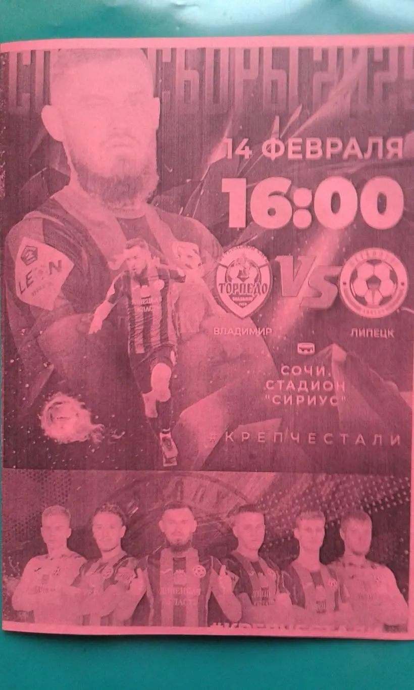 Торпедо (Владимир)- Металлург (Липецк) 14 февраля 2025 года. (Неофициальная). ТМ