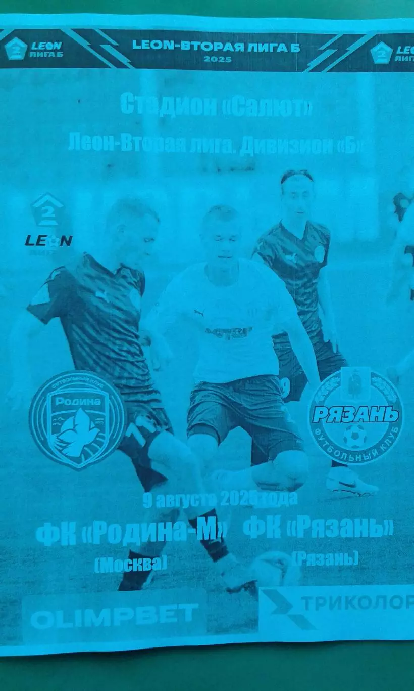 Родина-М (Москва)- Рязань (Рязань) 9 августа 2025 года. (Неофициальная). ФНЛ-2.