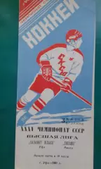 Салават Юлаев (Уфа)- Динамо (Минск) 3 марта 1981 года.