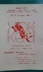 Торпедо (Ярославль)- Динамо (Минск) 30-31 октября 1983 года.