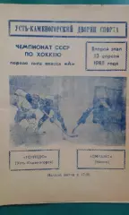 Торпедо (Усть-Каменогорск)- Динамо (Минск) 13 апреля 1985 года.