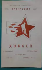 СКА МВО (Калинин)- Динамо (Минск) 7-8 декабря 1985 года.