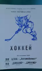 ЦСКА- Автомобилист, Динамо (Москва)- Динамо (Минск) 22-23 сентября 1988 года.
