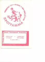 Спартак Рязань - Торпедо Владимир 06.06.1986 г.