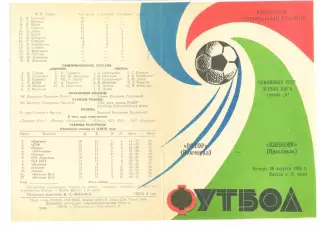 Ротор Волгоград - Шинник Ярославль 29.08.1985 г.
