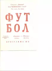 Динамо Брянск - Витязь Витебск 07.08.1988 г.