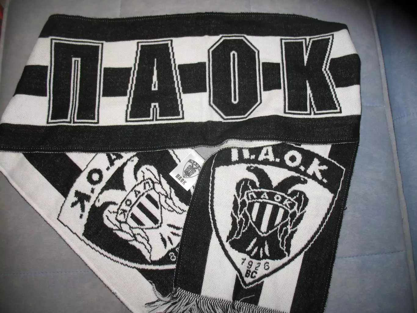 Шарф ПАОК Салоники (Греция). Односторонний.