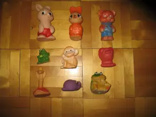 Резиновые игрушки (одним пакетом)