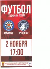 ФК Муром - Родина Москва 02.11.2019 г.