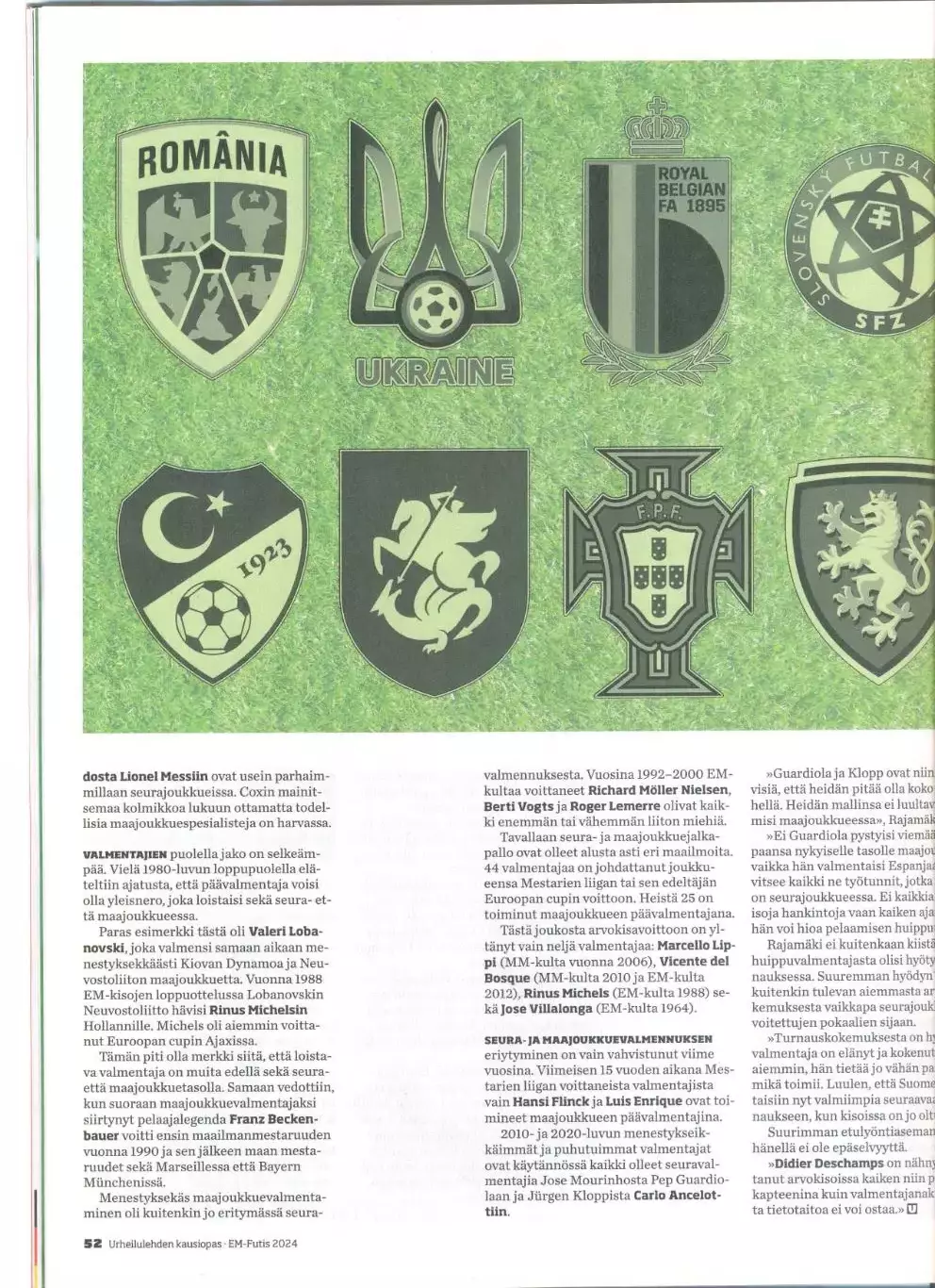 Чемпионат Европы 2024 г. (издание Финляндия). 92 стр. 2