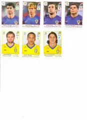 Наклейки Панини. Евро 2012. Игроки сборных Хорватии и Швеции.