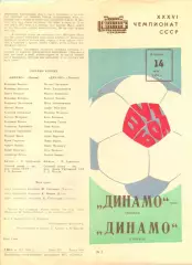Динамо Москва - Динамо Тбилиси 14.05.1974 г.