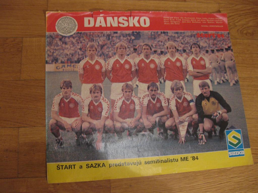постер - команда - Дания- футбол