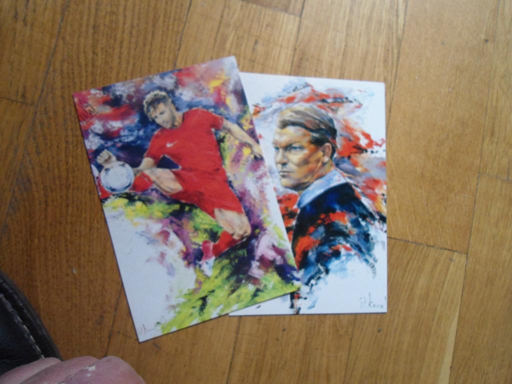 открытки (набор) - авторские работы - Киев - Динамо - футбол 5