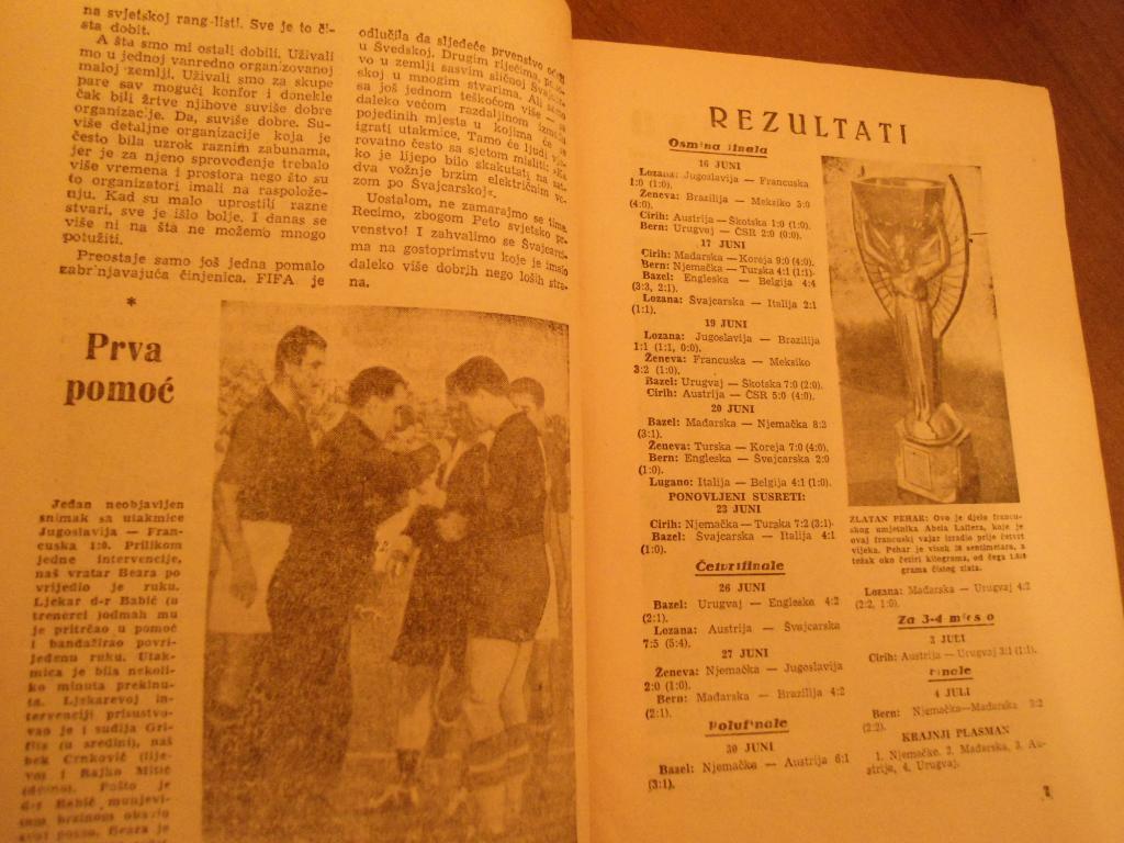 Книга - буклет - чемпионат мира - 1954 - Швейцария - футбол 2