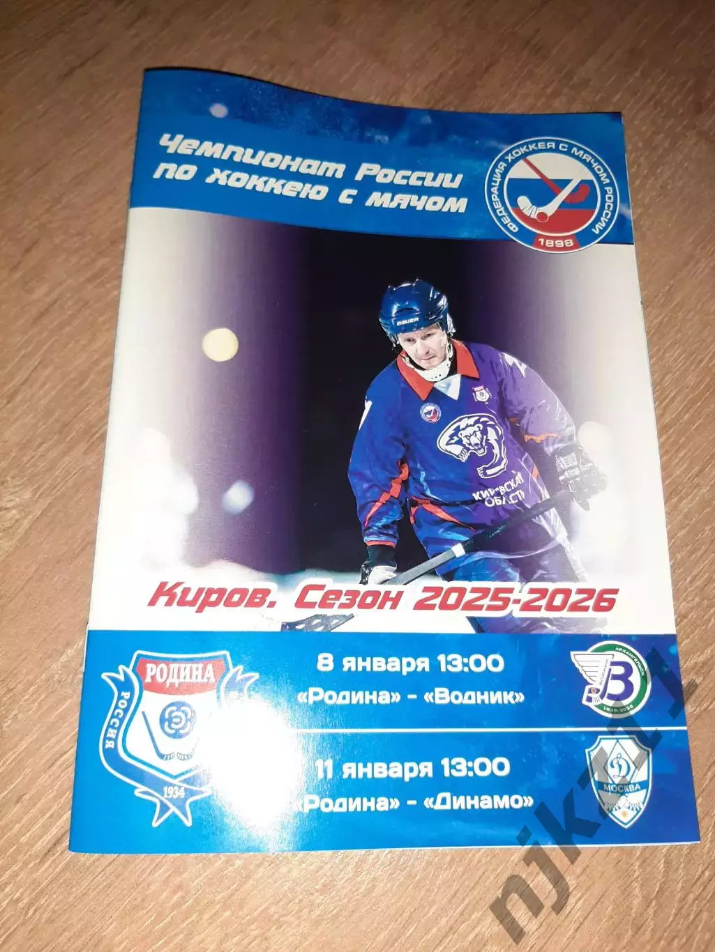 Родина Киров-Динамо Москва 11.01.2026 официальная многостраничная с постером