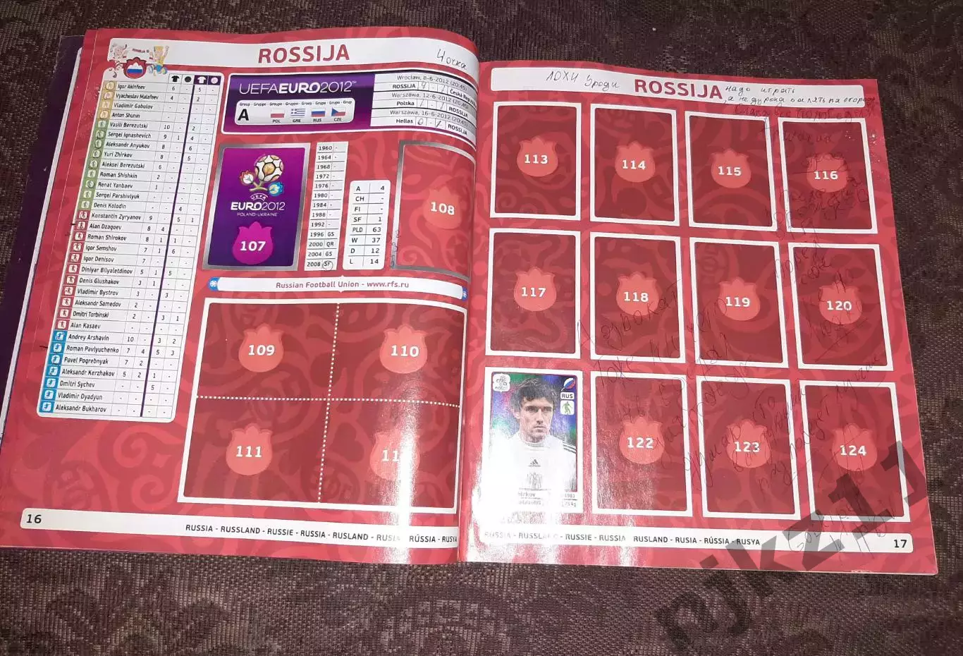 Альбом Panini uefa Euro 2012 Польша Украина ЧЕ журнал коллекционный 3