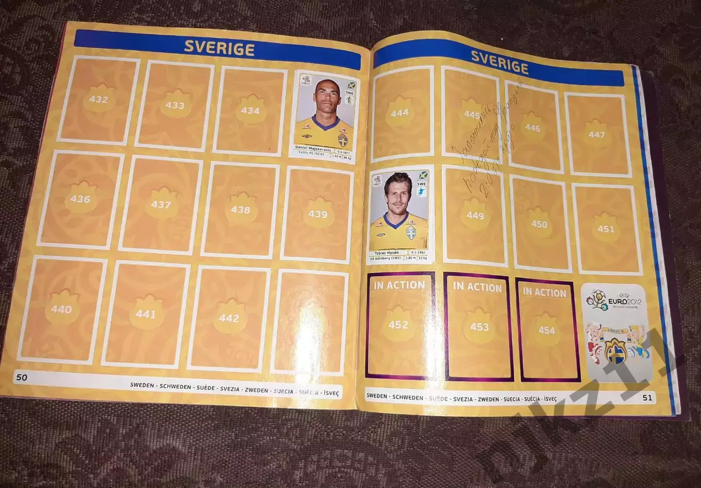 Альбом Panini uefa Euro 2012 Польша Украина ЧЕ журнал коллекционный 7