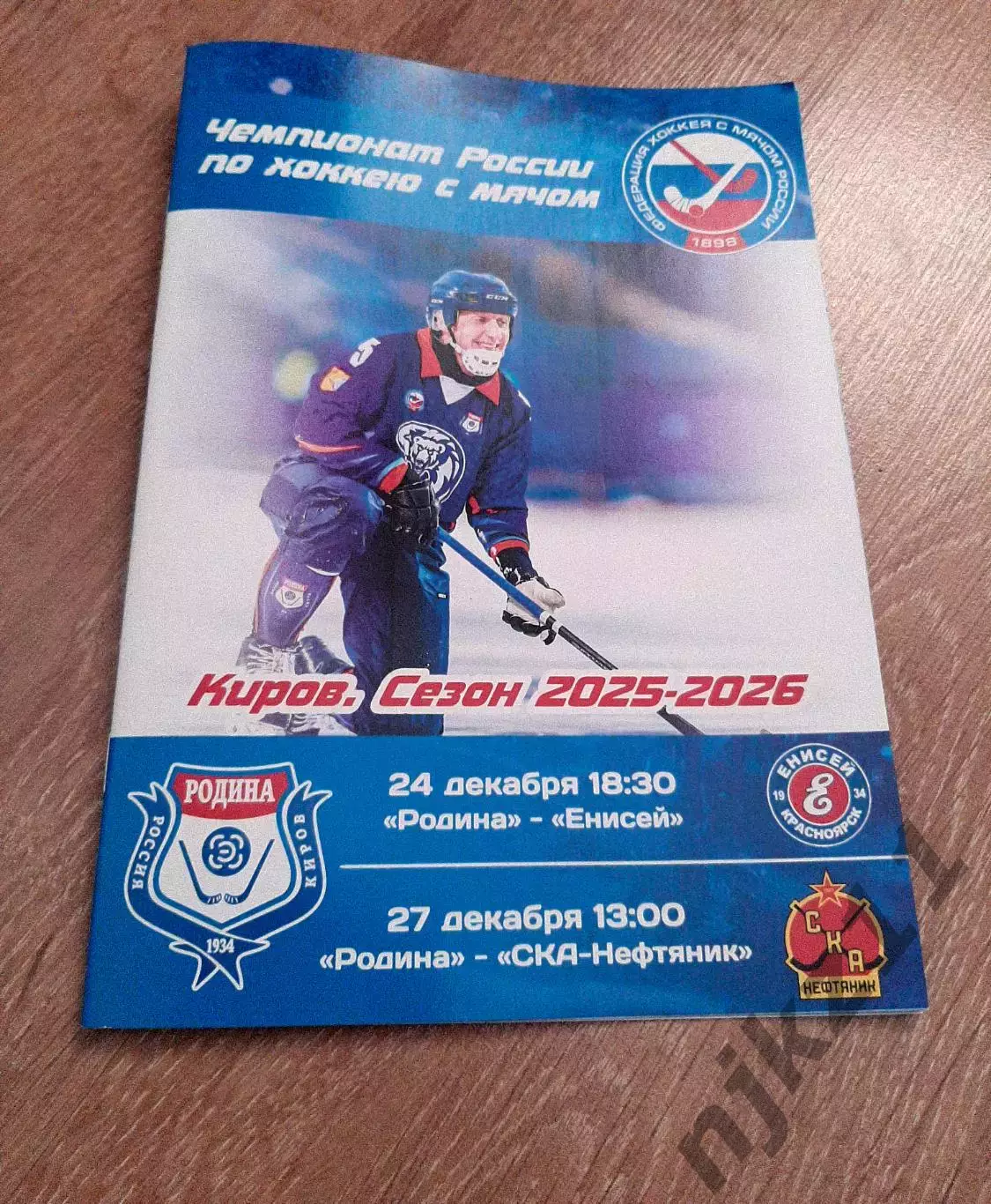 Хоккей с мячом 2025/2026 Родина Киров -Енисей Красноярск, СКА-Нефтяник Хабаровск