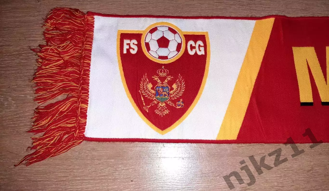 Шарф футбольной Сборной (сборная) Черногории (Черногория, Монтенегро) 1