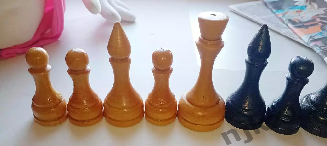 Шахматы СССР Деревянные Винтажные 17 штук СССР 1