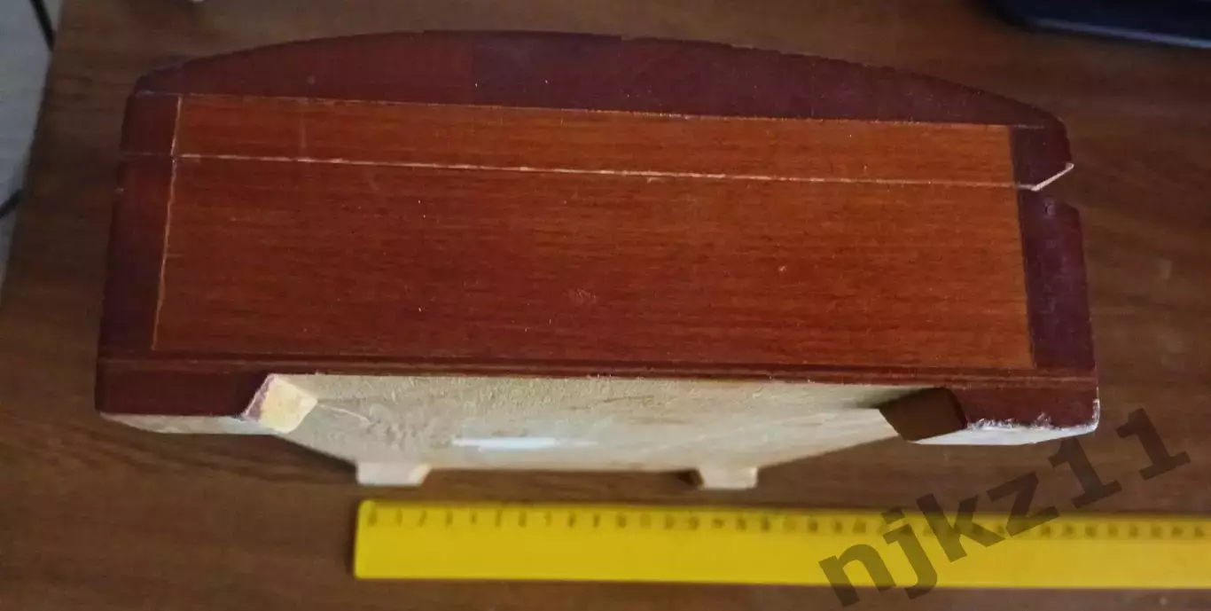 Старая деревянная шкатулка СССР 3
