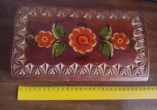 Старая деревянная шкатулка СССР