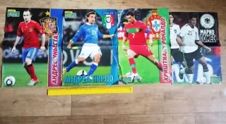 Постеры из журнала ГОЛ PANINI Роналдо, Пирло, Гомес, Жирков, Иньеста