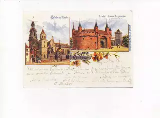 Открытка Краков, чистая, на чешском языке