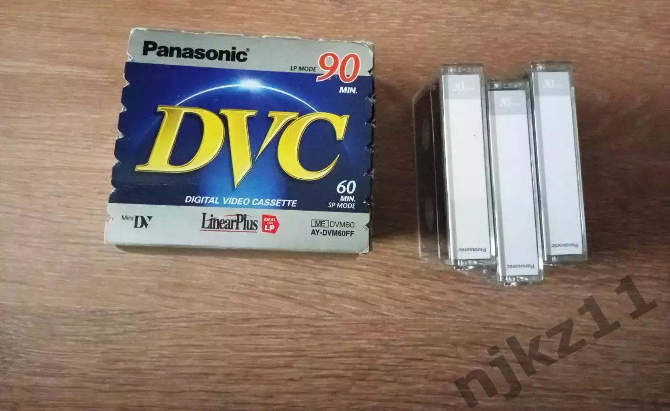 3 Видеокассеты «Panasonic Mini DV» SP MODE 60/LP MODE 90 AY-DVM60FF 5
